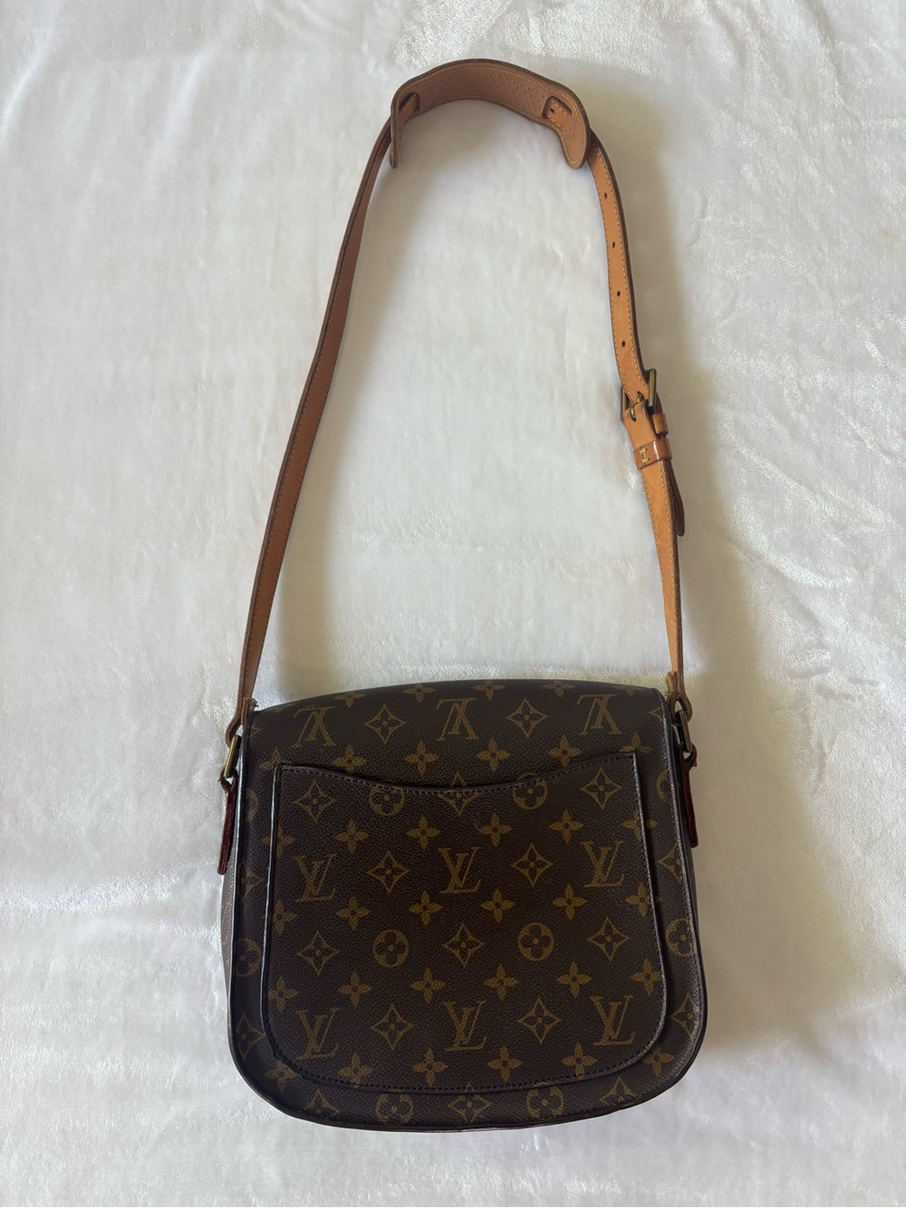Louis Vuitton Monogram Crossbody with Tan Trim - Picture 3 of 3